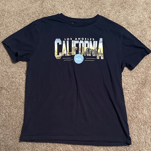 Aeropostale Los Angeles California Tee - Navy - Picture 1 of 3